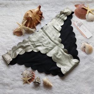 NWT PilyQ reversible seamless wave Bikini bottom